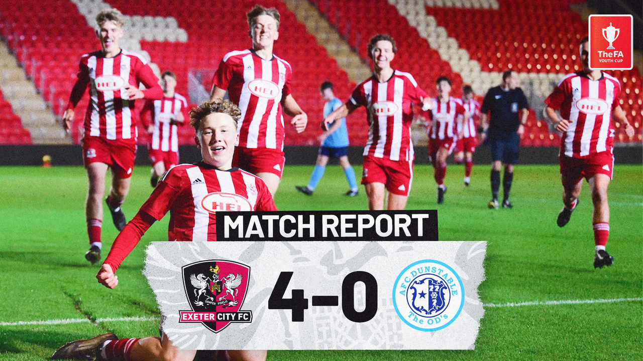 Under18 Match Report Exeter City 4 AFC Dunstable 0 Exeter City F.C.